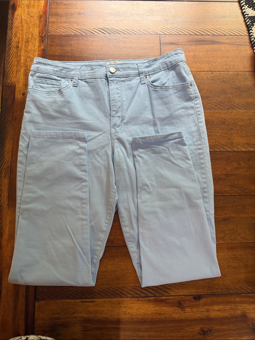crown & ivy Light Blue Denim Pants
